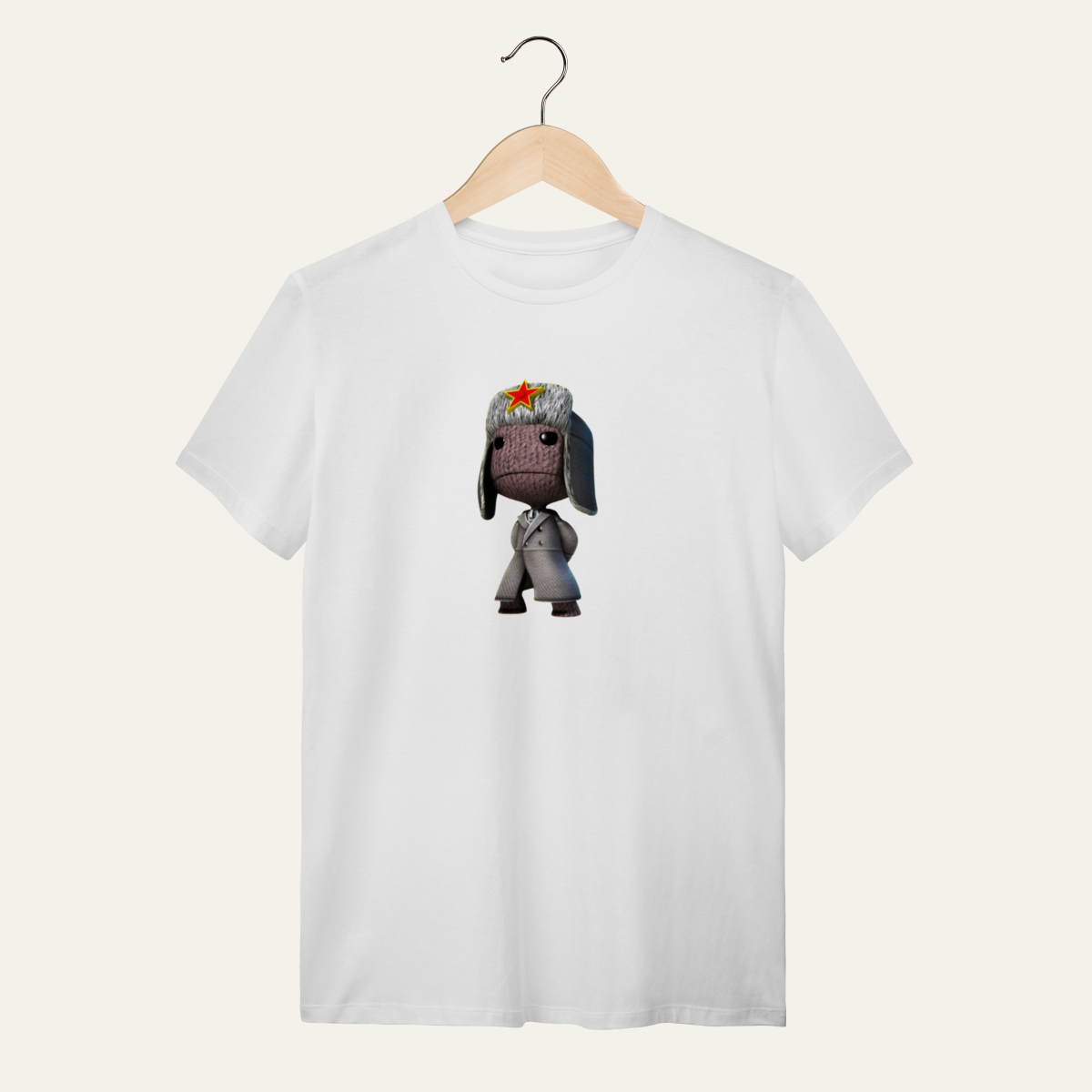Nome do produto: Camiseta Sackboy Revolucionário: Sátira Ativa - VOZ ATIVA | Algodão 100% (Quality)