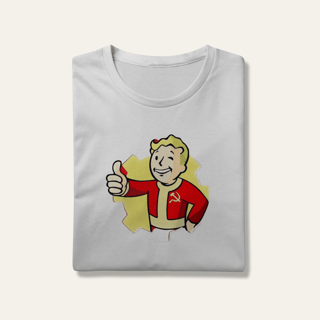 Camiseta Vault Boy Revolucionário: Sátira Ativa - VOZ ATIVA | Algodão 100% (Prime-Premium)