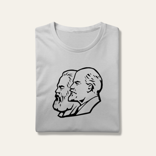 Camiseta Marx, Engels e Lenin: Socialismo no Mundo - VOZ ATIVA | Algodão 100% (Prime-Premium)