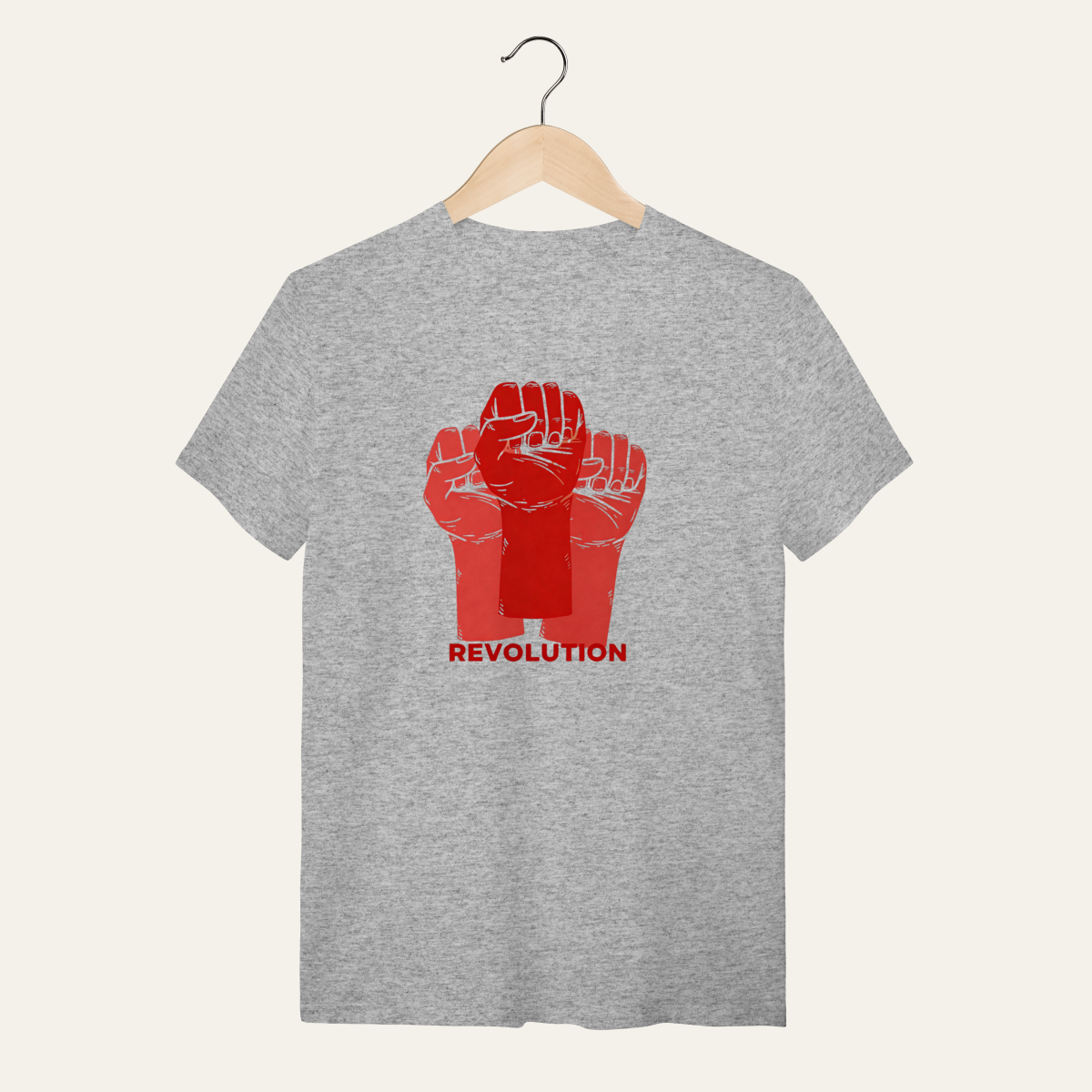 Nome do produto: Camiseta Revolution: União e Resistência - VOZ ATIVA | Algodão 100% (Quality)