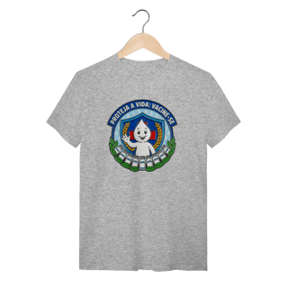 Camiseta Proteja a Vida: Vacine-se - Saúde e Trabalho - VOZ ATIVA | Algodão 100% (Quality)