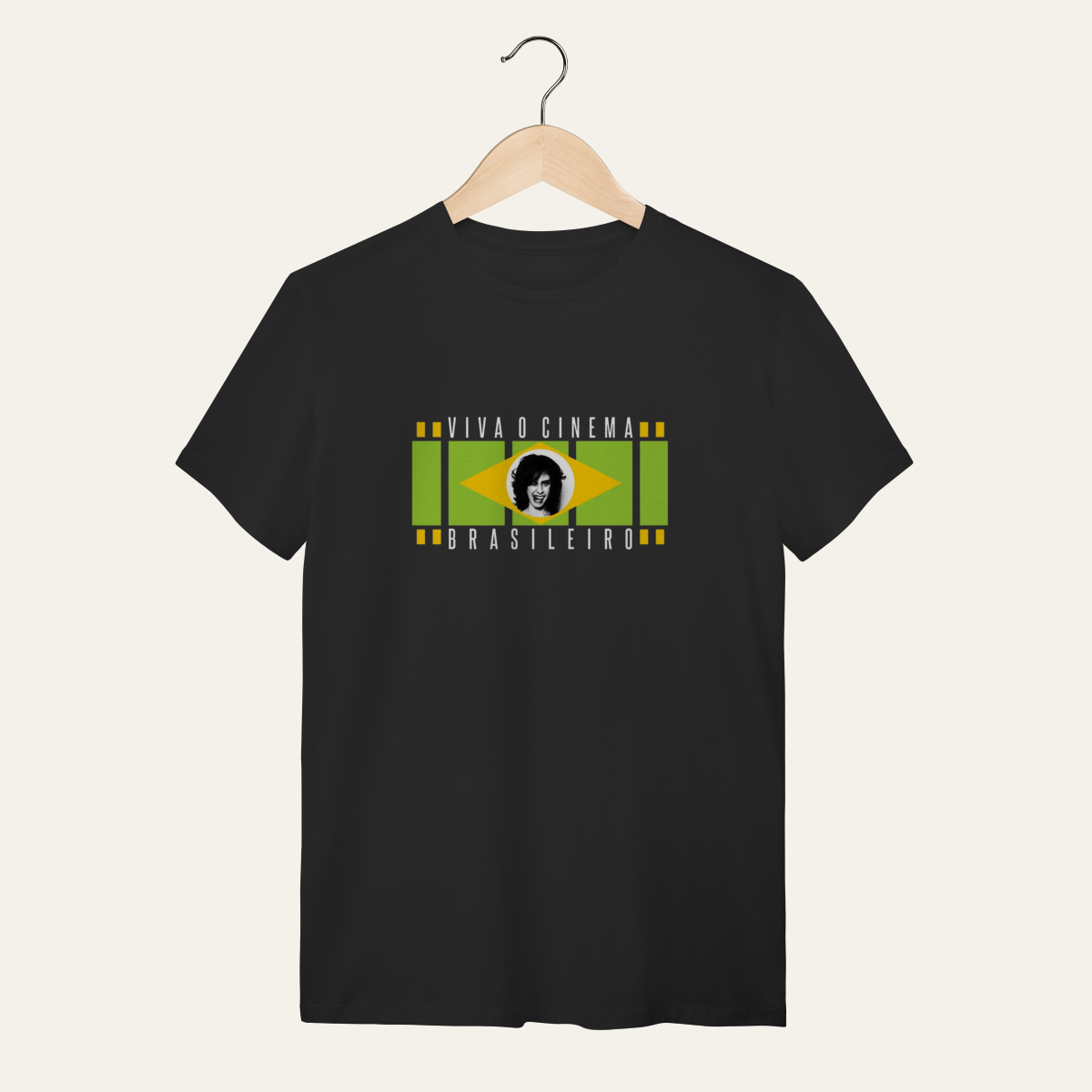 Nome do produto: Camiseta Viva o Cinema Brasileiro: Arte e Cinema - VOZ ATIVA | Algodão 100% (Quality)