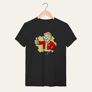 Camiseta Vault Boy Revolucionário: Sátira Ativa - VOZ ATIVA | Algodão 100% (Quality)