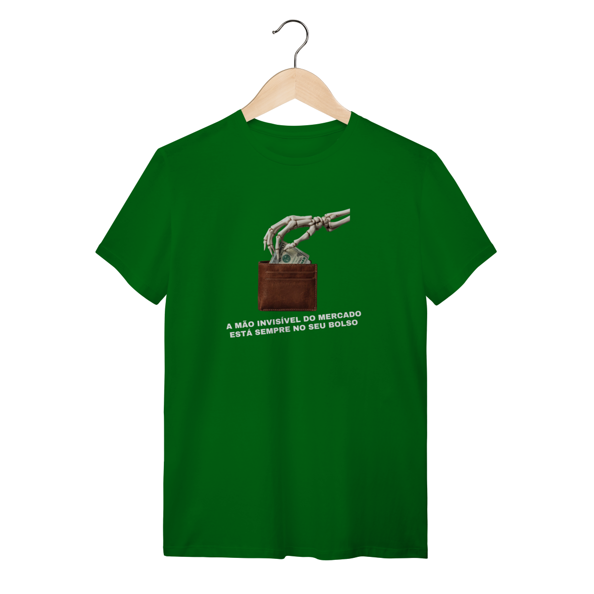 Camiseta Mão Invisível do Mercado: Sátira Ativa - VOZ ATIVA | Algodão 100% (Quality)