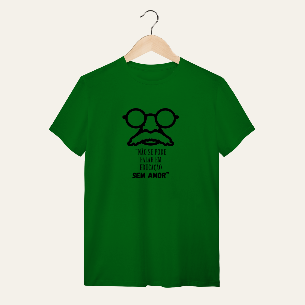 Camiseta Paulo Freire: O Saber que Liberta - Voz Ativa | Algodão 100% (Quality)