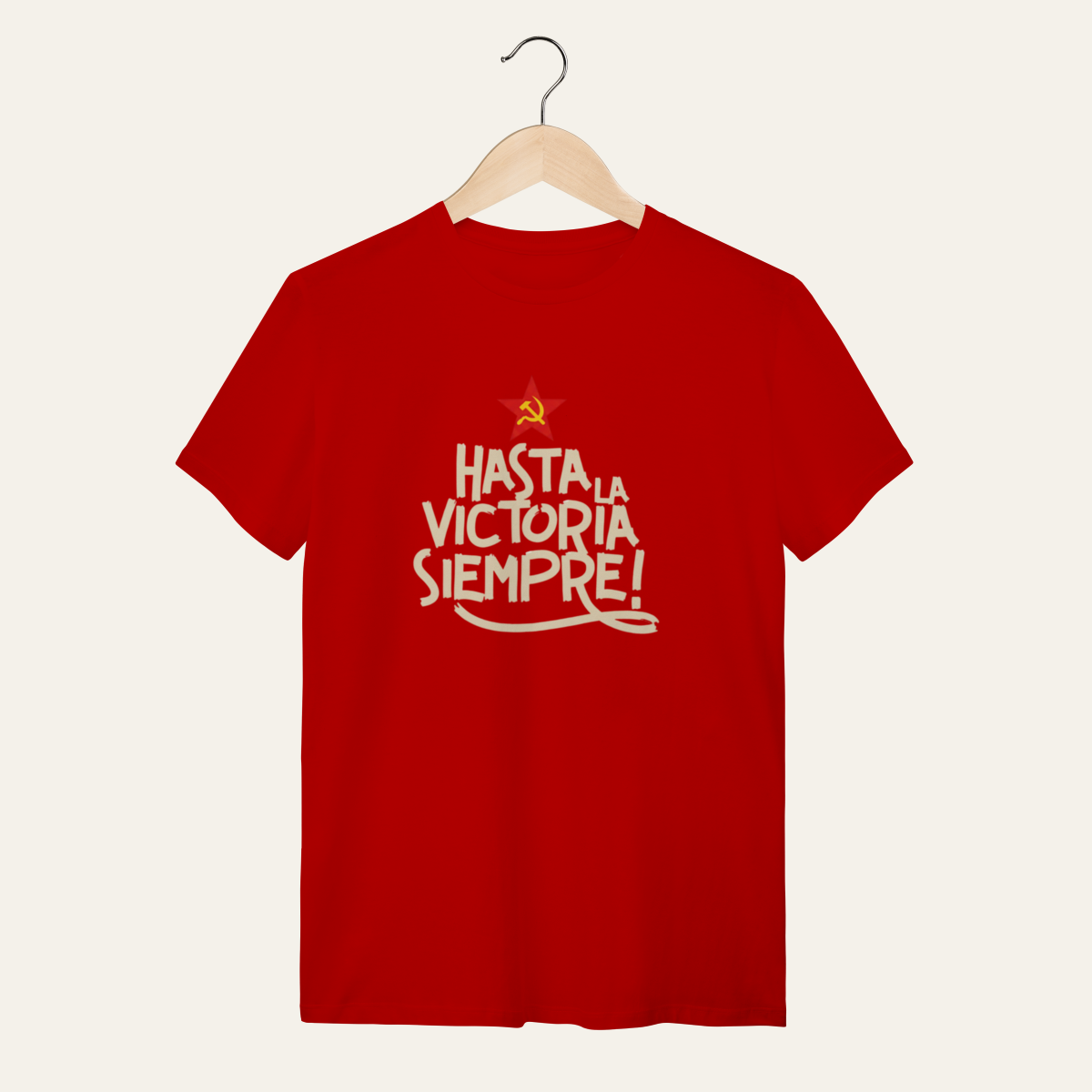 Nome do produto: Camiseta Hasta la Victoria Siempre - VOZ ATIVA | Algodão 100% (Quality)