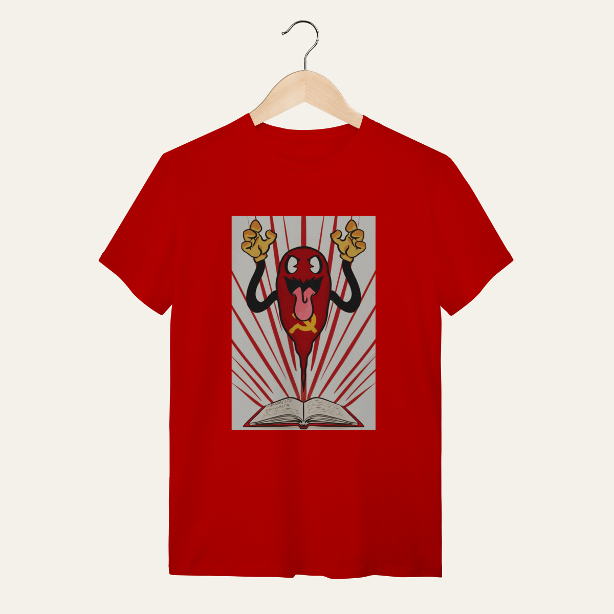 Nome do produto: Camiseta Fantasma do Comunismo - VOZ ATIVA | Algodão 100% (Quality)