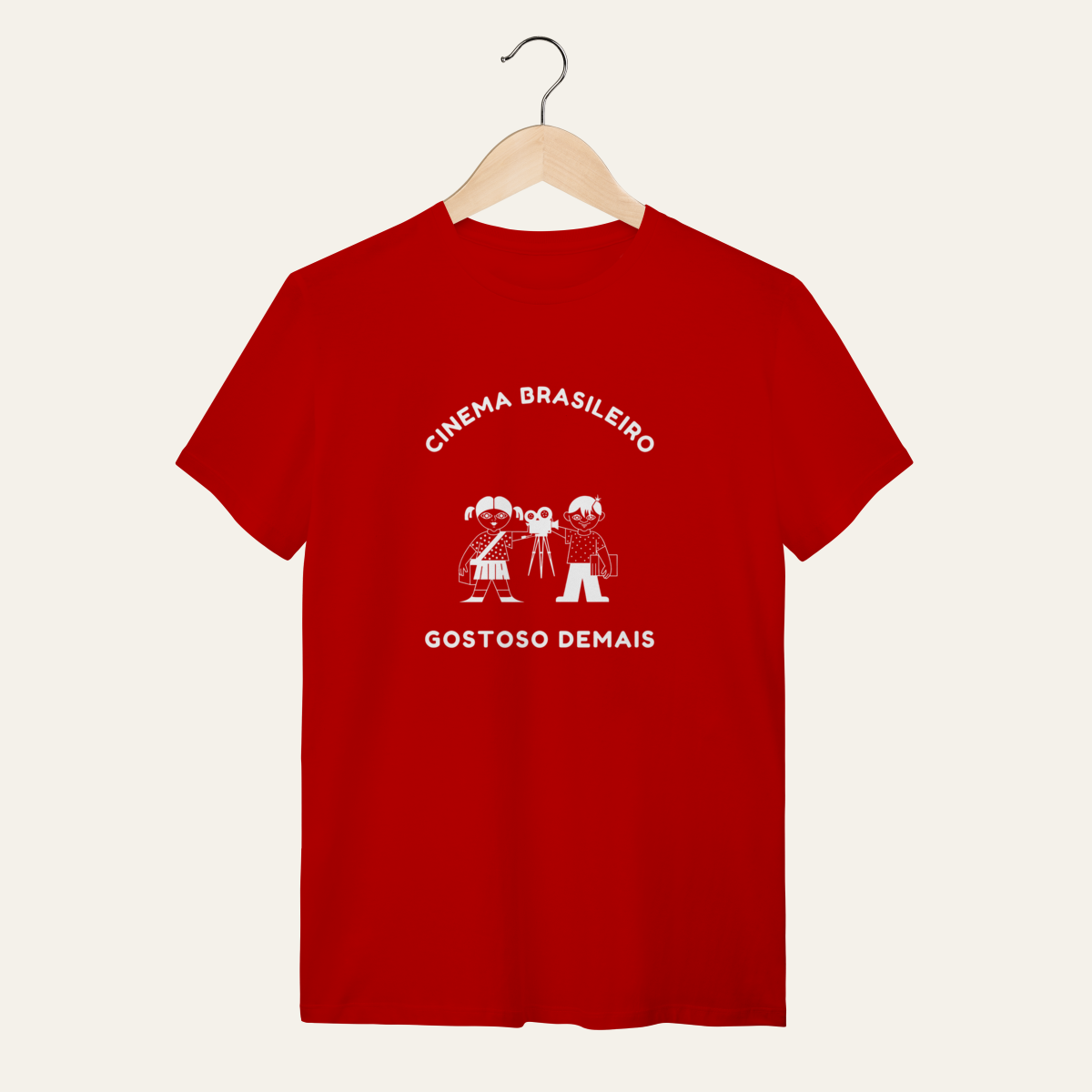 Nome do produto: Camiseta Cinema Brasileiro Gostoso Demais: Arte e Cinema - VOZ ATIVA | Algodão 100% (Quality)