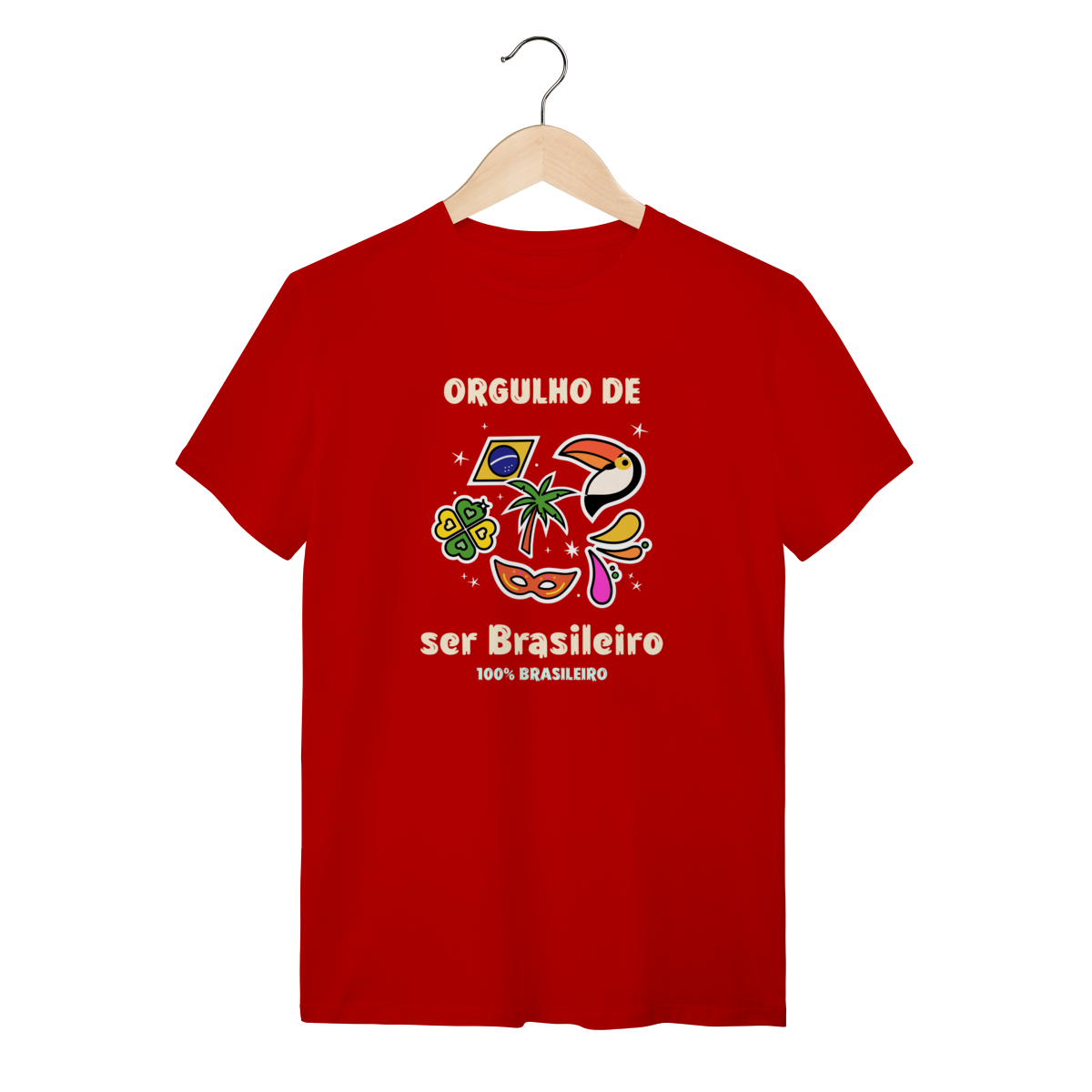 Nome do produto: Camiseta Orgulho de Ser Brasileiro: Luta e Resistência - VOZ ATIVA | Algodão 100% (Quality)