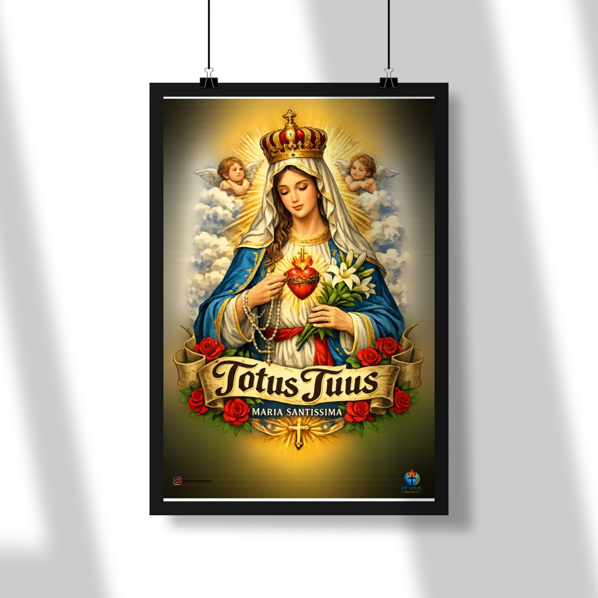 Nome do produto: Poster - Totus Tuus