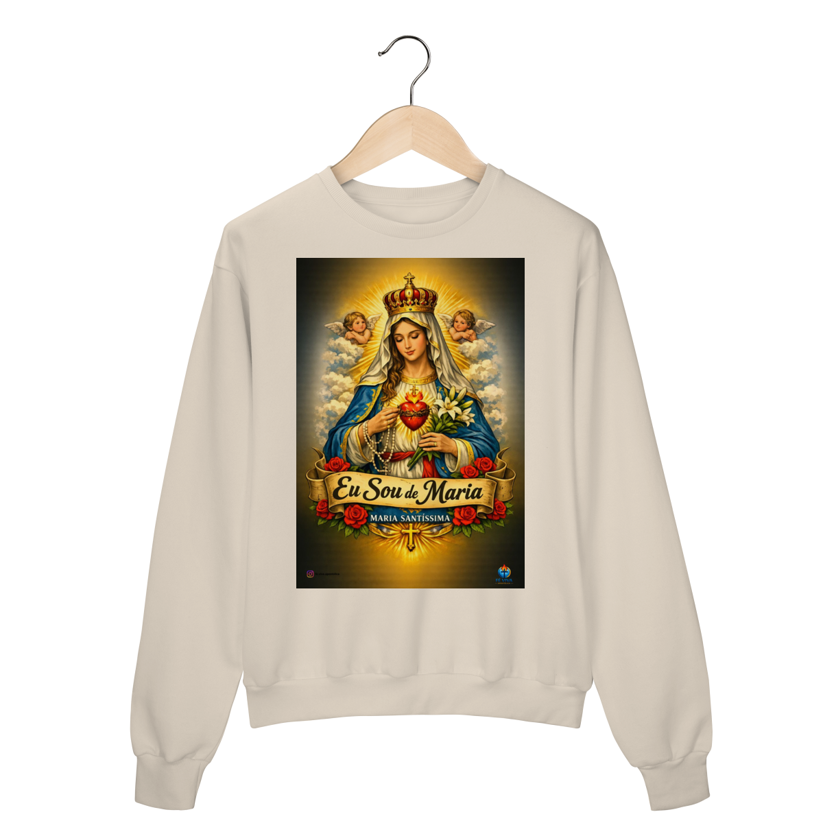 Nome do produto: Moletom Prime Fechado - Sou de Maria