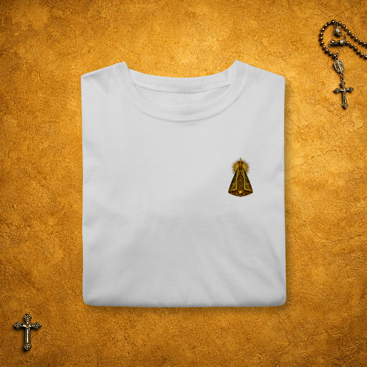 Nossa Senhora Aparecida - Minimalista Dourada