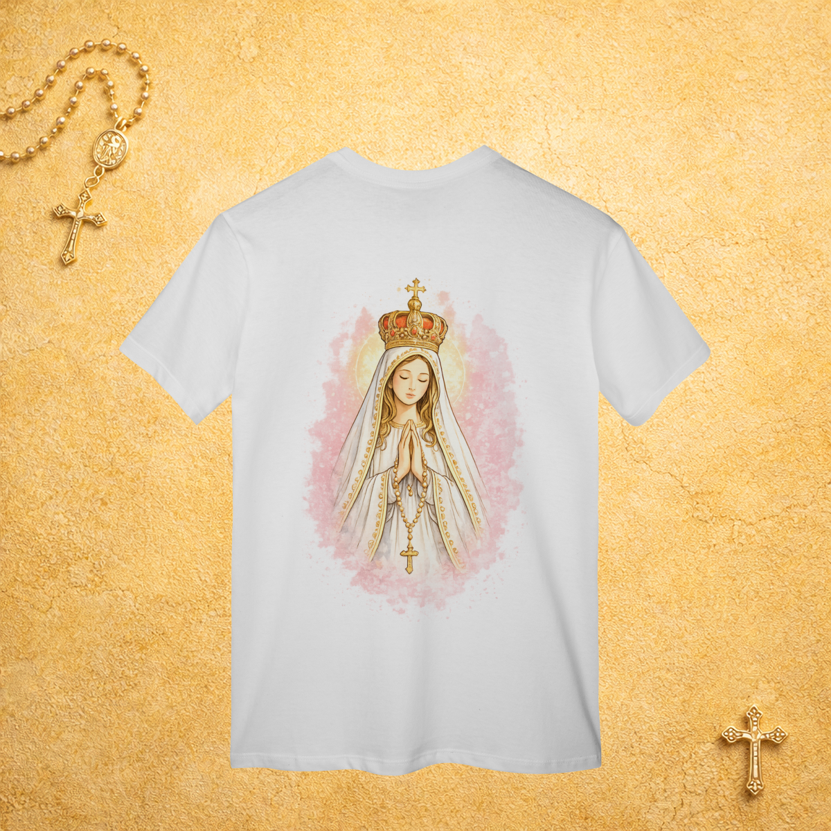 Nossa Senhora de Fátima - Costas Colorida