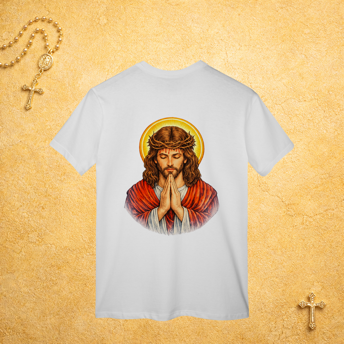 Jesus Cristo Orando - Costas Colorida