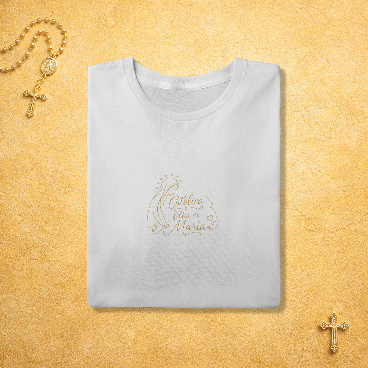 Traços Finos - Eu Sou Filha de Maria (dourada)