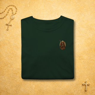 São Miguel Arcanjo fundo amarelo - Minimalista Colorida