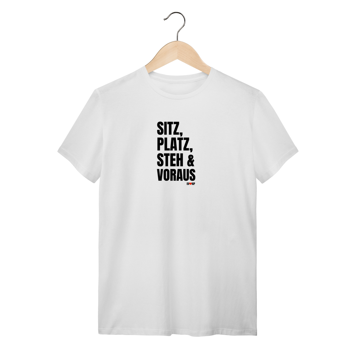 CAMISETA SITZ · PLATZ · STEH · VORAUS