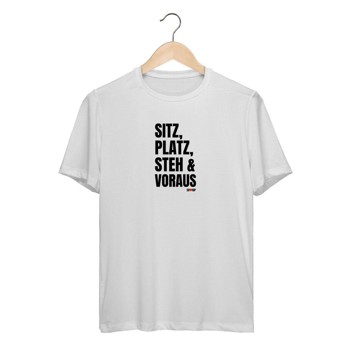 CAMISETA SITZ · PLATZ · STEH · VORAUS DRY/UV