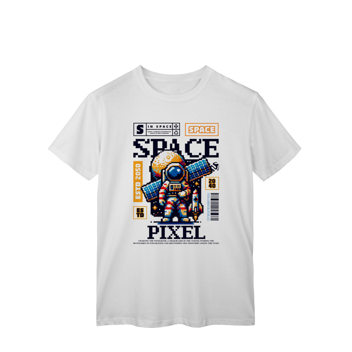 Nome do produto: Camiseta- SPACE PIXEL