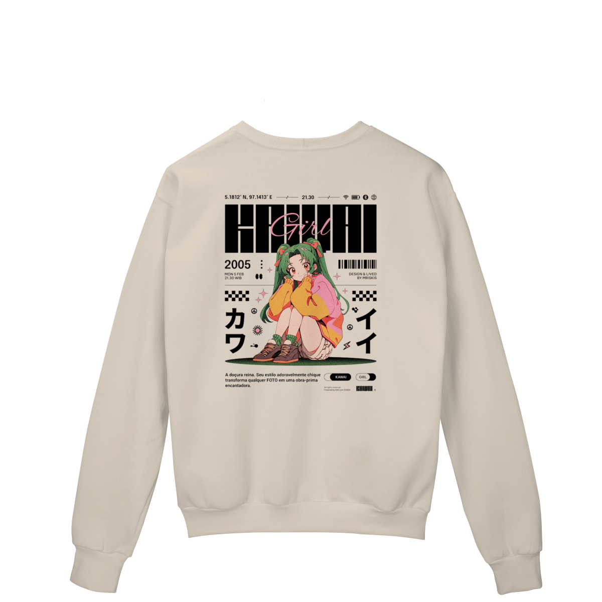 Moletom-  kawaii girl anime