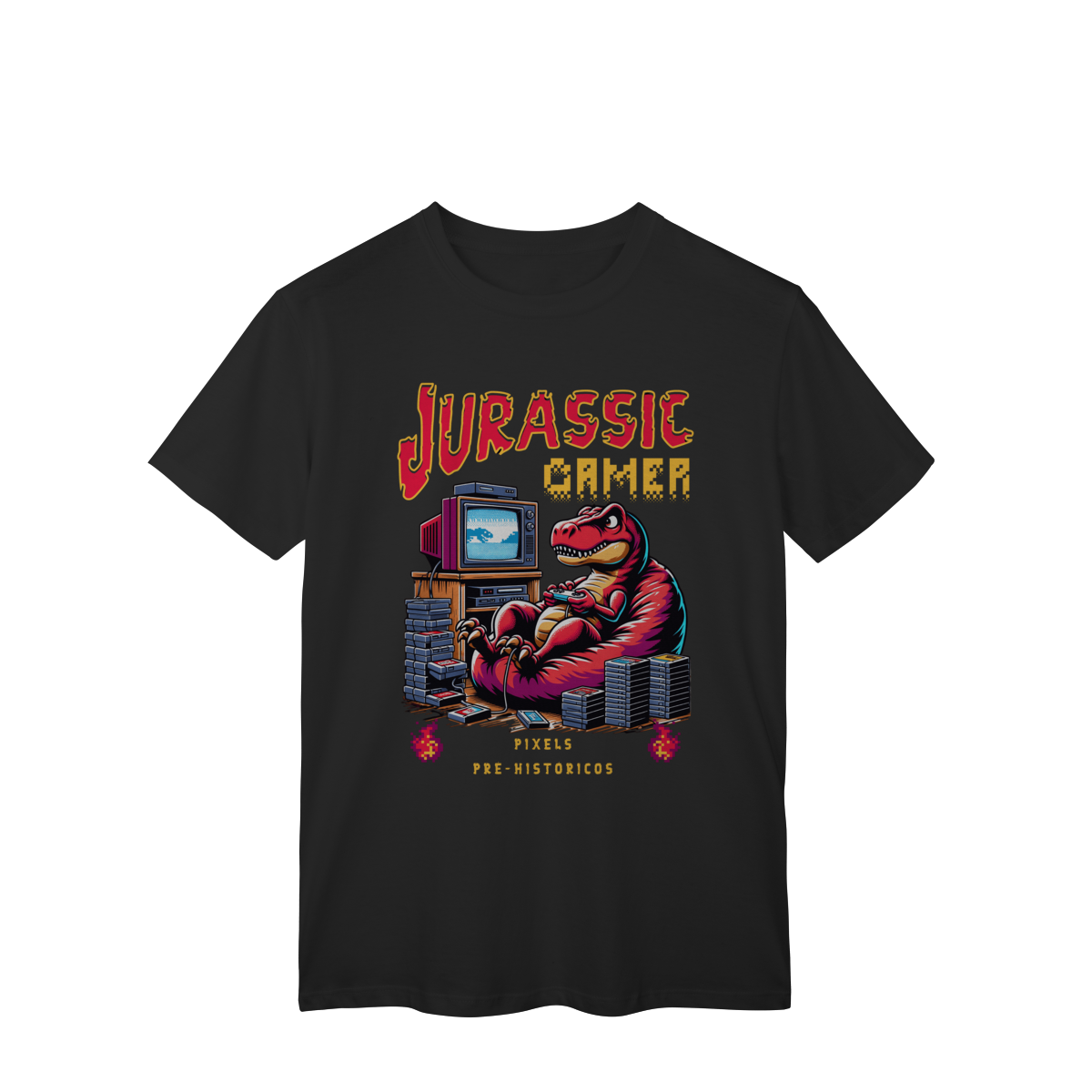 Nome do produto: Camiseta- Jurassic Gamer 