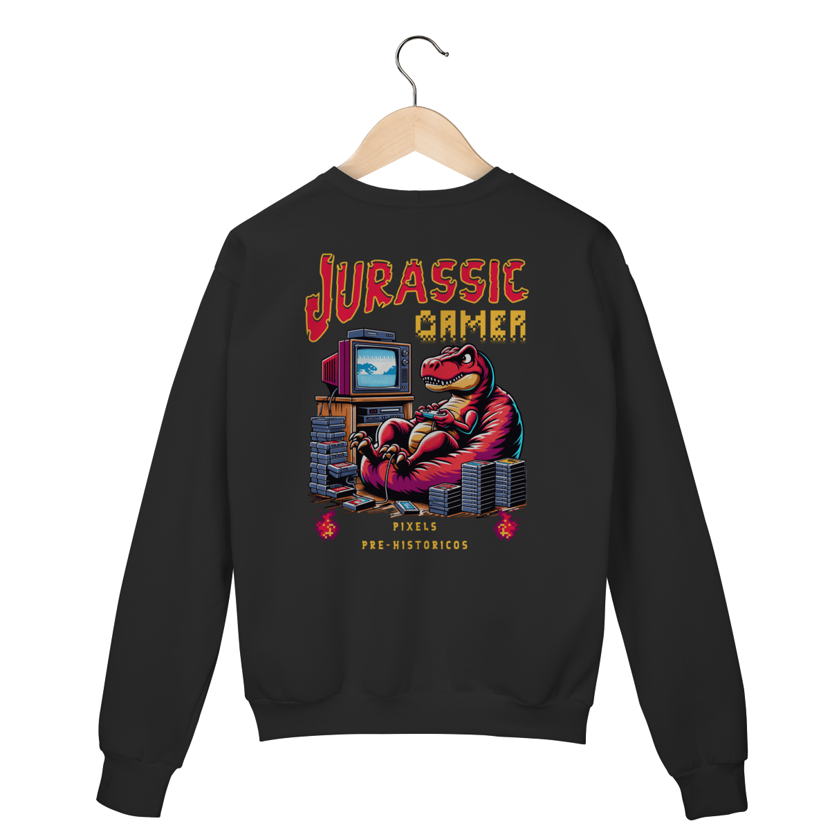 Nome do produto: Moletom Prime- Jurassic gamer 