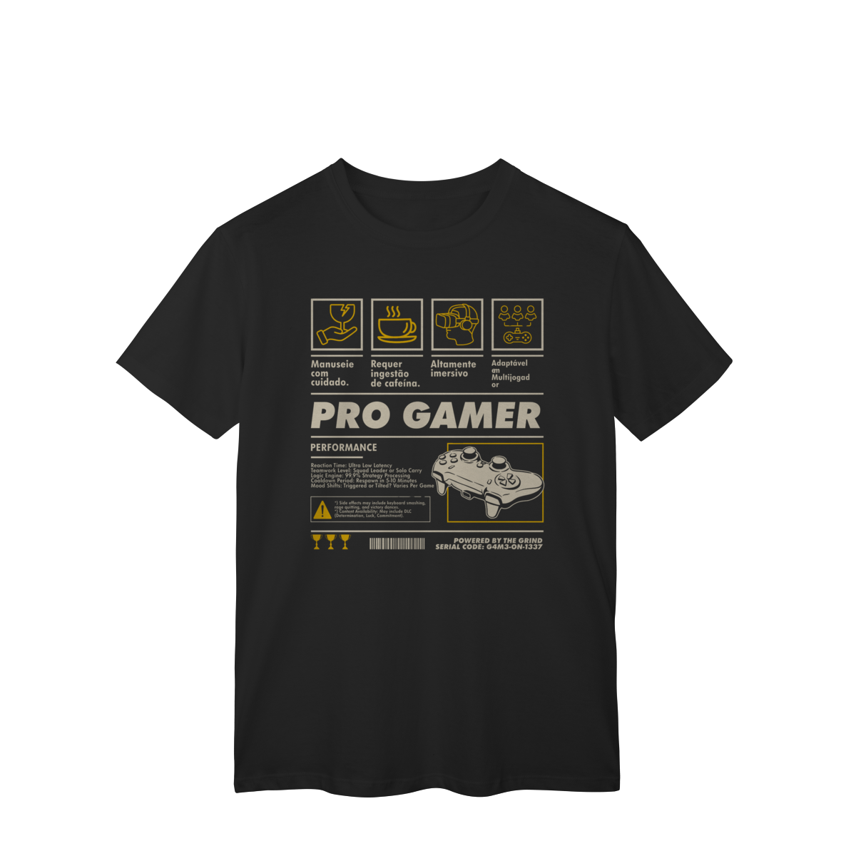 Nome do produto: Camiseta- PRO GAMER 