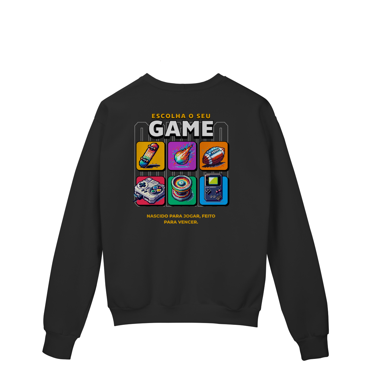 Nome do produto: Moletom- Escolha o seu Game