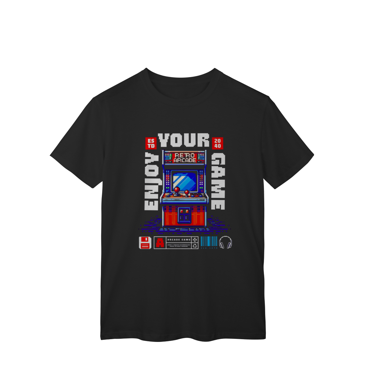 Nome do produto: Camiseta- Classic Pixels