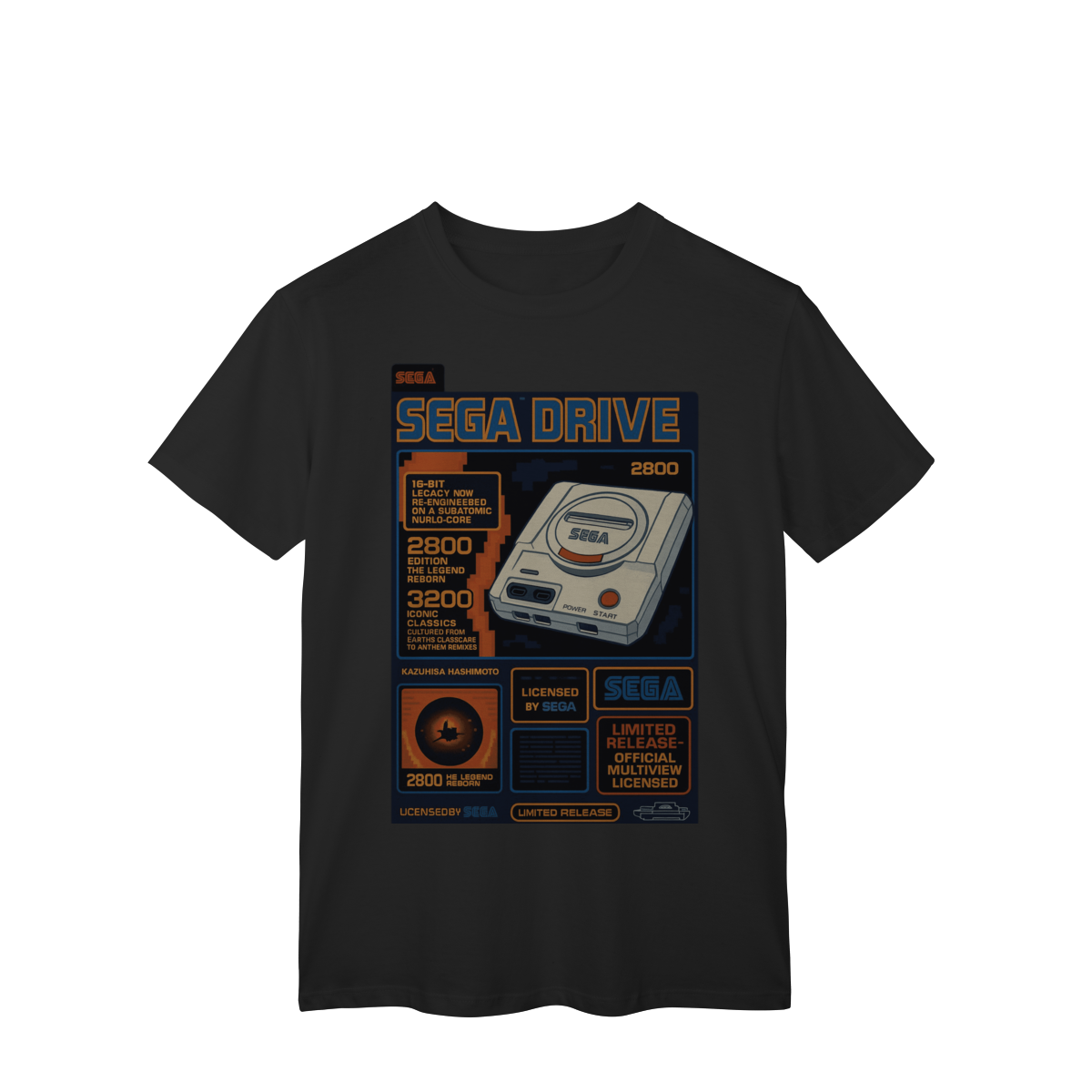 Nome do produto: Camiseta- Sega Drive Retro 