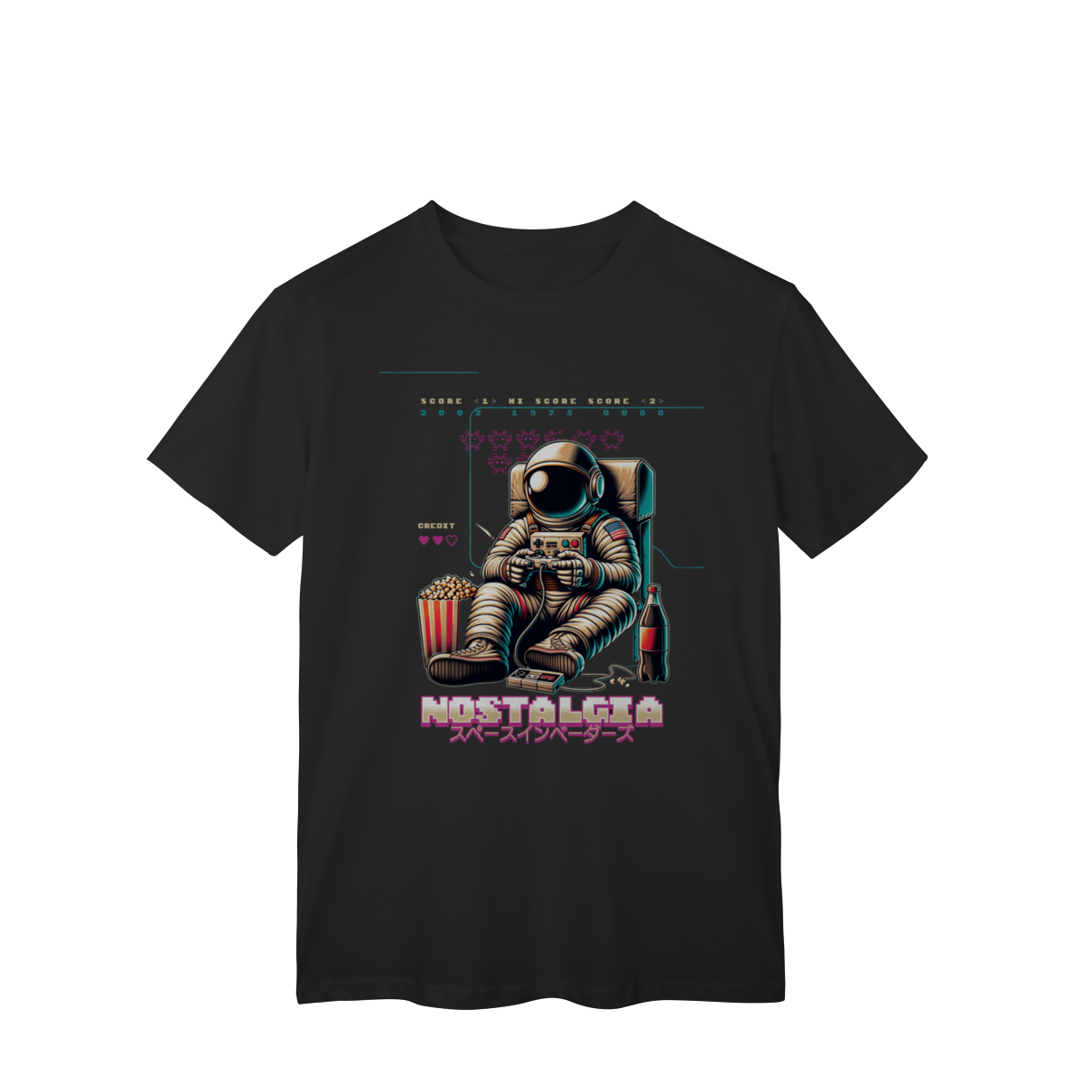 Camiseta- Nostalgia no Espaço