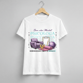 Camiseta Baby Long Feminina BRUMI – Psicóloga: Bem-Estar Mental (BK002)