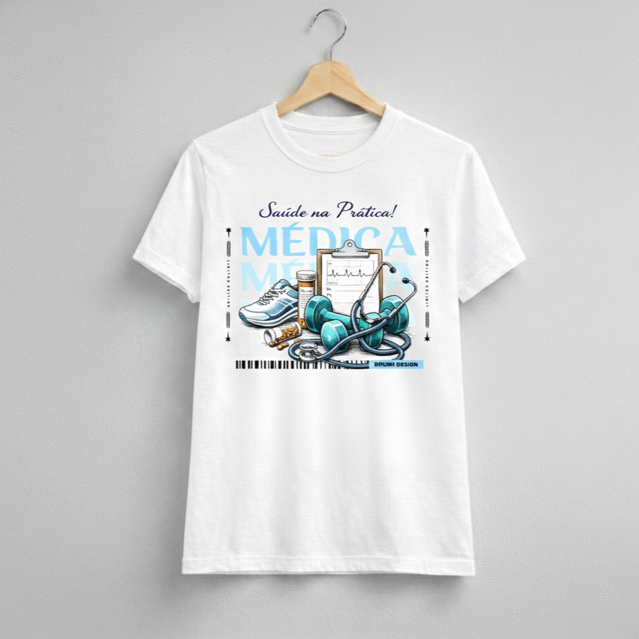 Camiseta Baby Long Feminina BRUMI – Médica: Saúde na Prática (BK005)