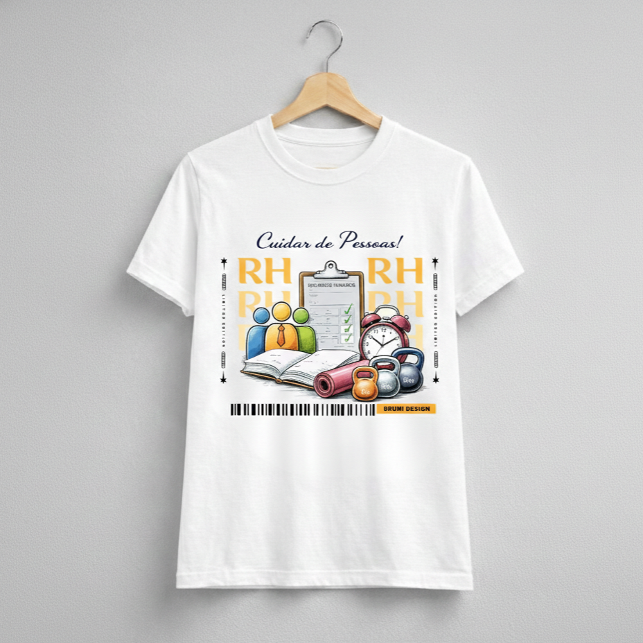 Camiseta Baby Long Feminina BRUMI – RH: Cuidar de Pessoas (BK009)