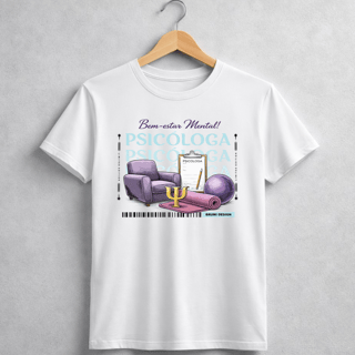 Camiseta BRUMI – Psicóloga: Bem-estar Mental (BK047)