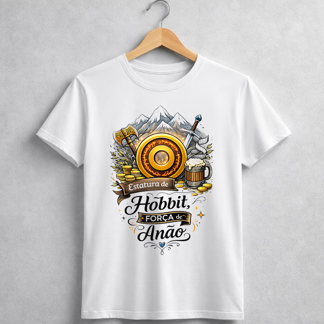 Camiseta BRUMI – Estatura de Hobbit, Força de Anão (BK087)