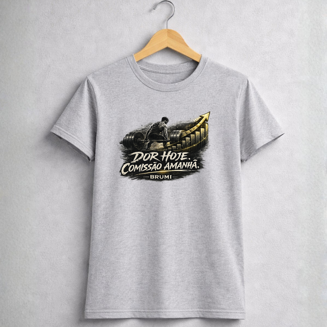Camiseta BRUMI - Dor Hoje. Comissão Amanhã (BK100)