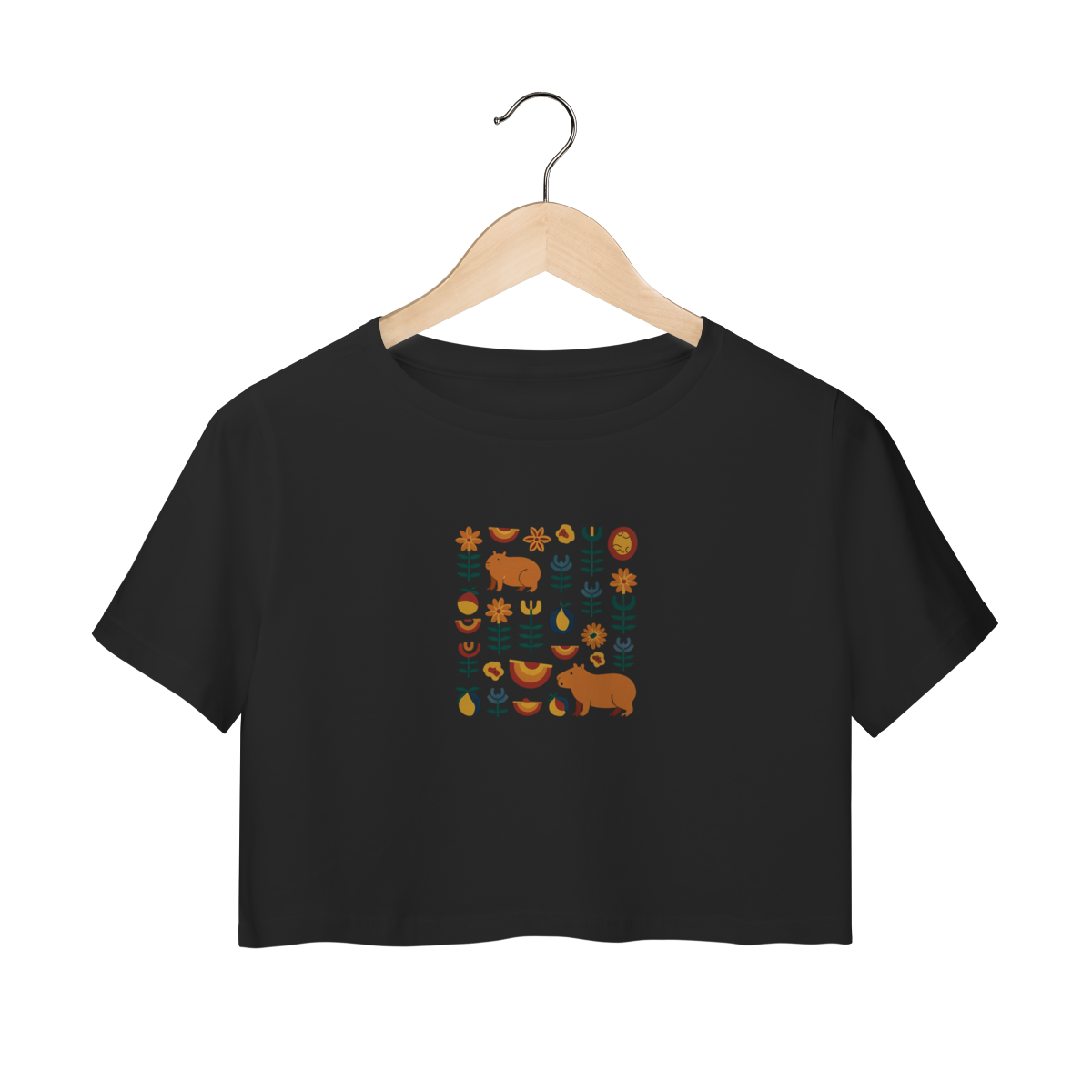 Camiseta Cropped Femenina, Natureza brasileira 