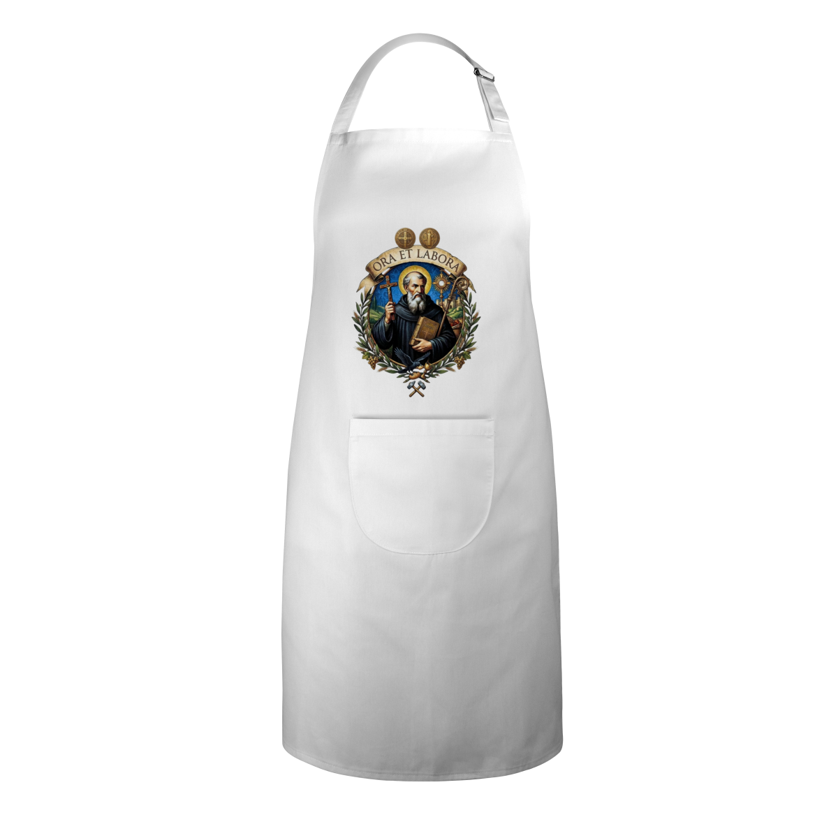 Avental de Brim — Ora et Labora