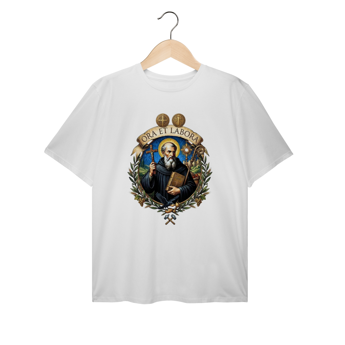 Camiseta Plus Size 100% Algodão — Ora et Labora