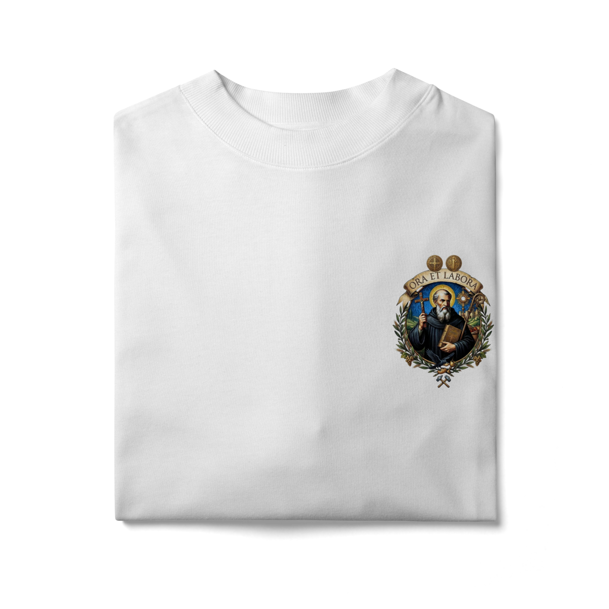 Camiseta Oversized 100% Algodão — Ora et Labora