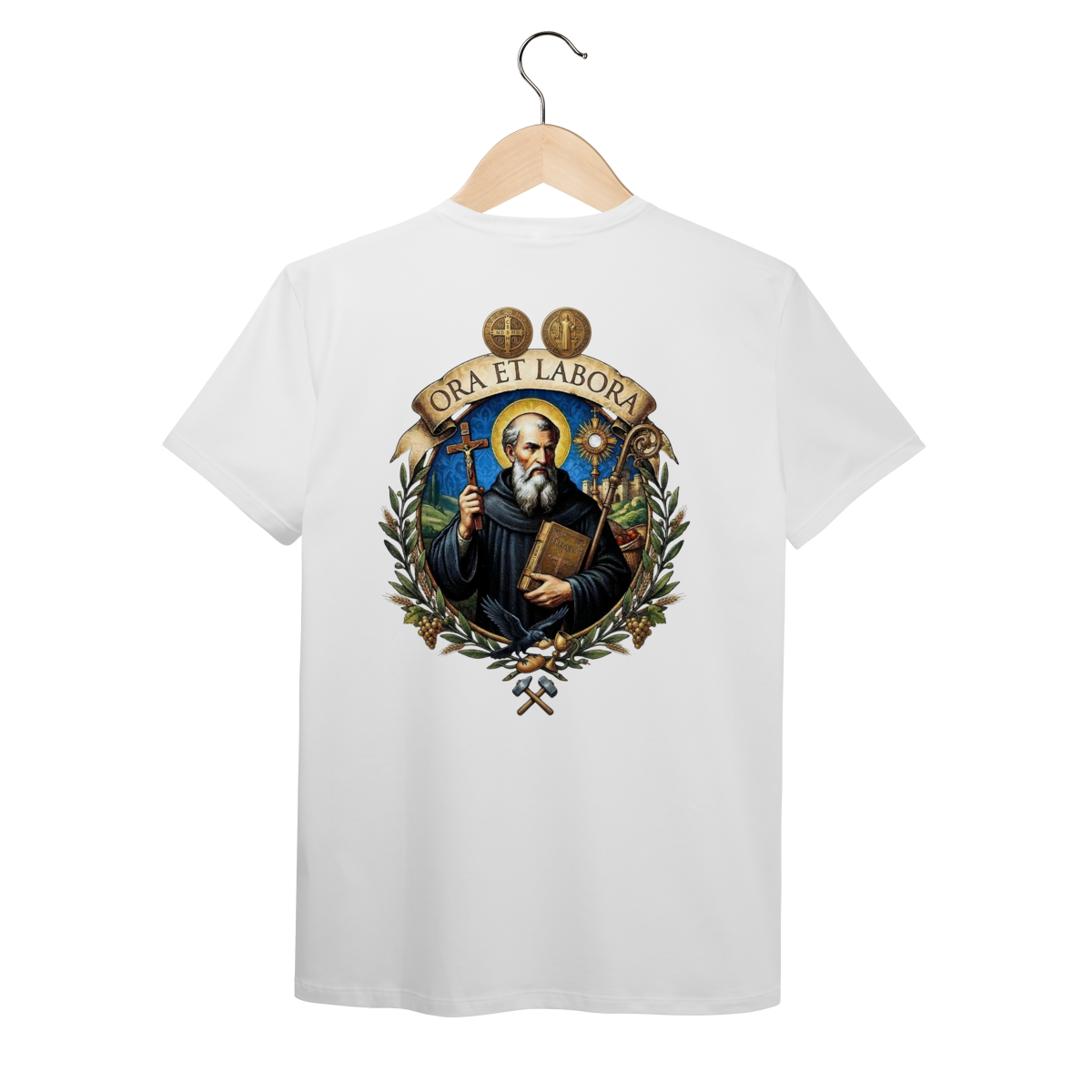 Camiseta Masculina Algodão Pima — Ora et Labora