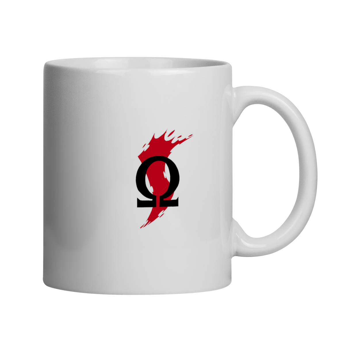 Caneca Nerdink God Of War 2 Cerâmica 325ml Branca
