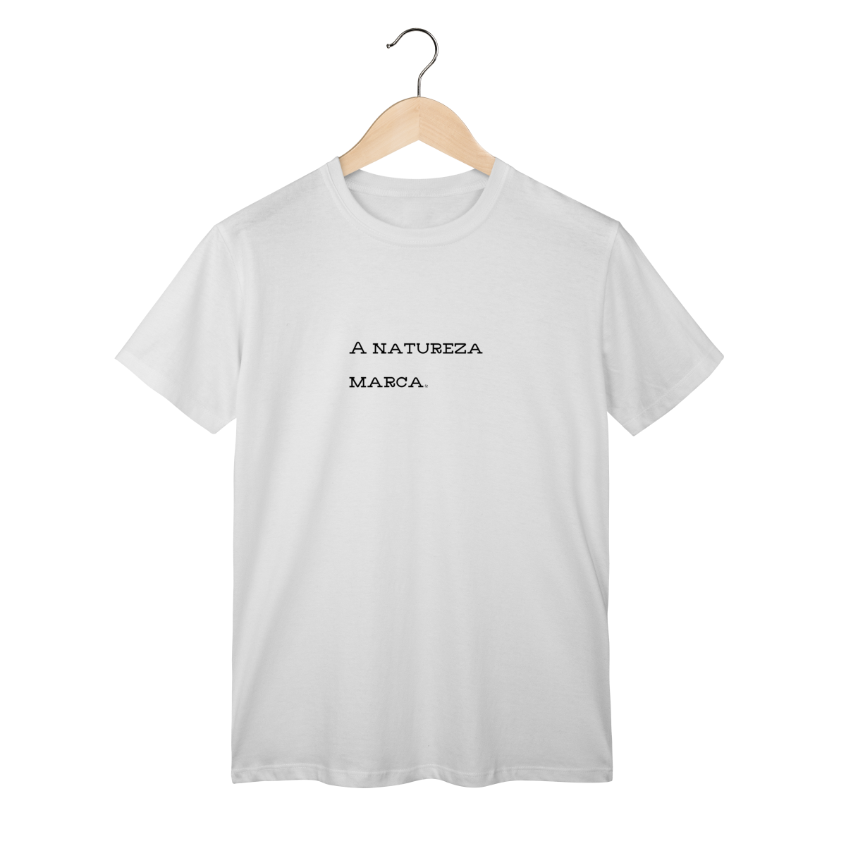 Camiseta Básica - A natureza marca | Coleção Resenha de Vestiário