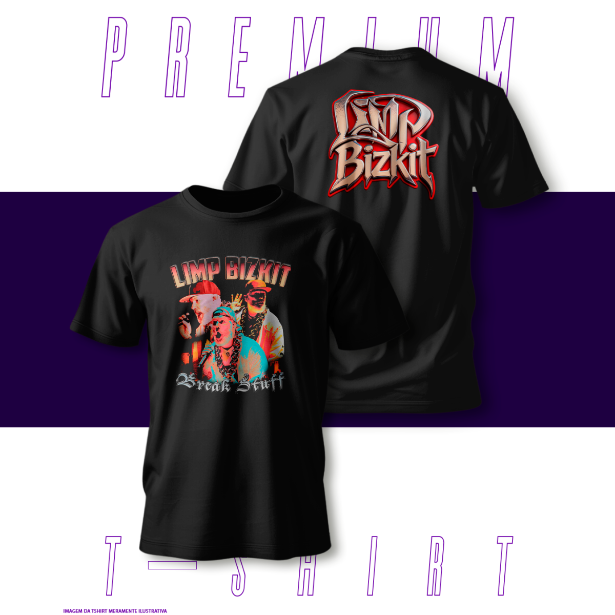Camiseta Premium - LimpBizkit - Fred Durst