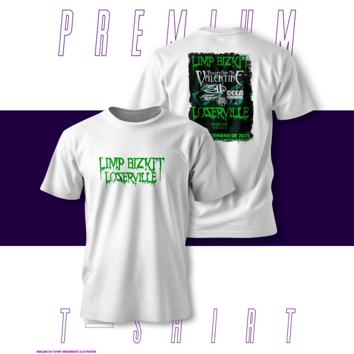 Camiseta Premium - LimpBizkit Lozerville Tour 2025