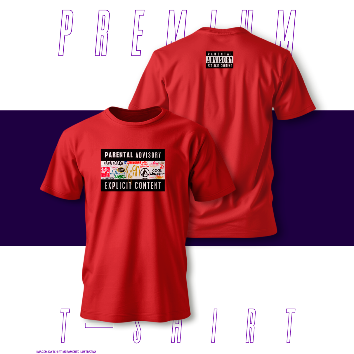 Camiseta Premium - Parental Advisory 