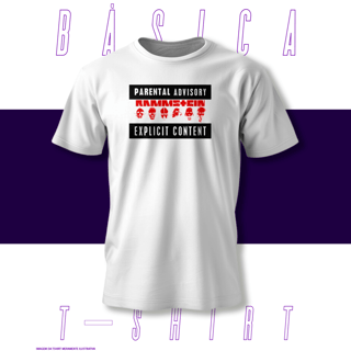 Camiseta Básica - Parental Advisory  - Rammstein