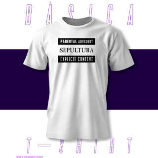 Camiseta Básica - Parental Advisory - Sepultura