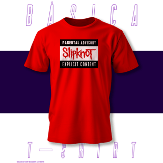 Camiseta Básica - Parental Advisory - Slipknot